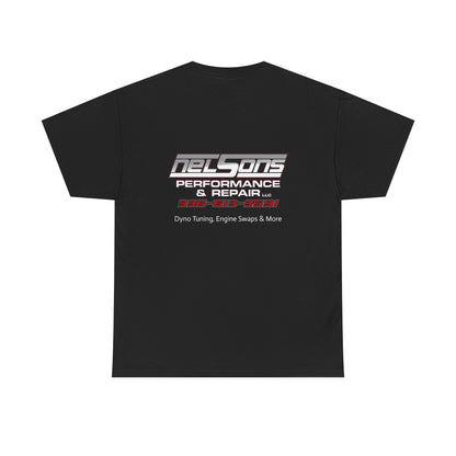 Nelson’s Performance & Repair Tee — Automotive Shop Logo T-Shirt