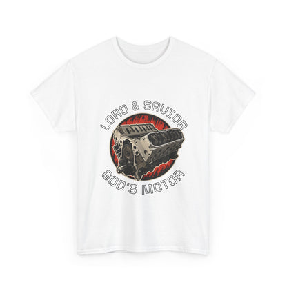 "Lord & Savior, God’s Motor" T‑Shirt — LS Engine