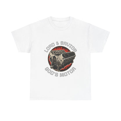 "Lord & Savior, God’s Motor" T‑Shirt — LS Engine